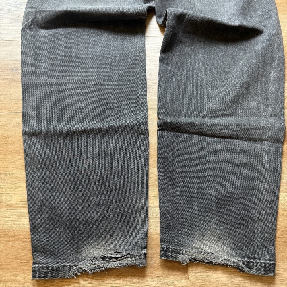 Vintage Diesel Saddle Jeans Men 32x32 Black Loose Tapered Distressed Grunge Y2K - Picture 5 of 16